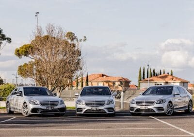 Silver Mercedes S450 Chauffeured Car Hire Melbourne