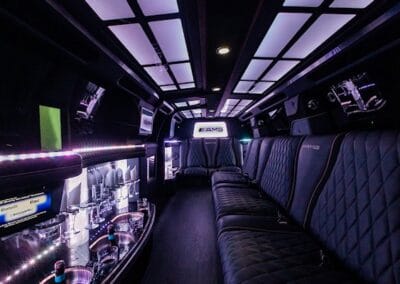 Interior Stretch Mercedes Limo Hire