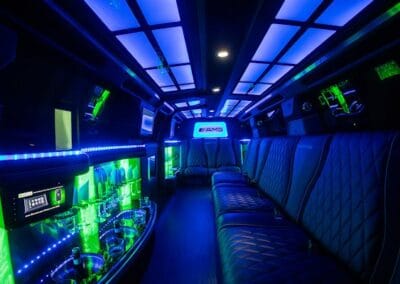 Interior Stretch Mercedes Limo Hire