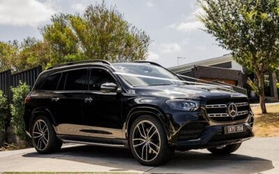 Black Mercedes GLS AMG SUV